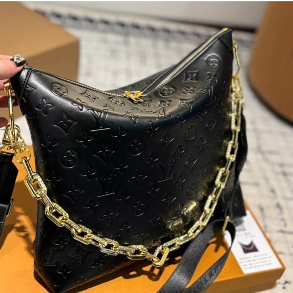 LOUIS VUITTON COUSSIN HOBO MM BLACK 30CM M21260 - Image 2
