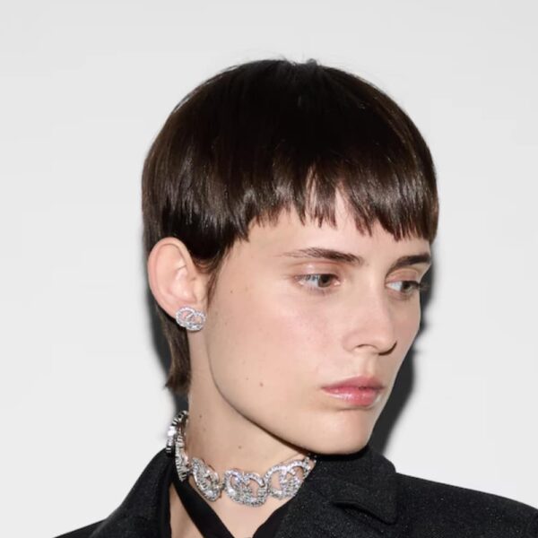 GUCCI GG MARMONT CRYSTAL STUD EARRINGS 814432 J3F42 8162 - Image 3