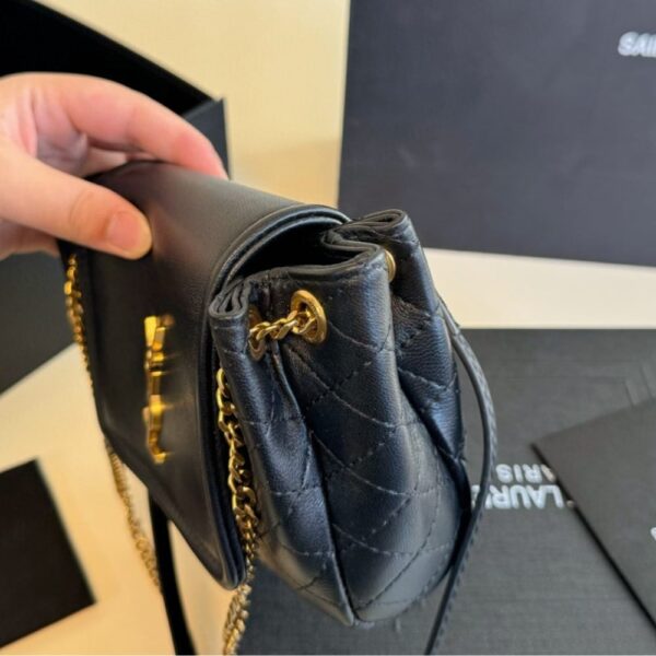 SAINT LAURENT MINI NOLITA IN BLACK 18CM 6727381EL071000 - Image 3
