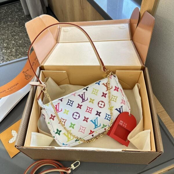 LOUIS VUITTON X TAKASHI MURAKAMI POCHETTE MULTICOLOR 23CM - Image 4