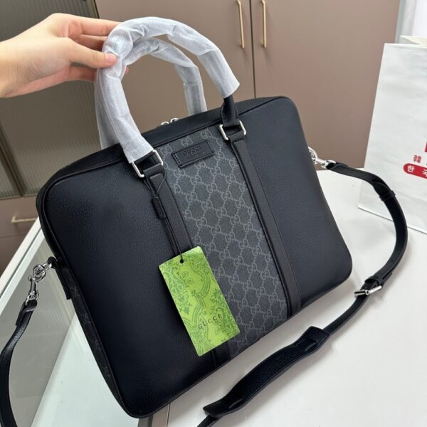 GUCCI MEDIUM GG BRIEFCASE WITH TAG BLACK 40CM ‎795461 FACU5 1000 - Image 2