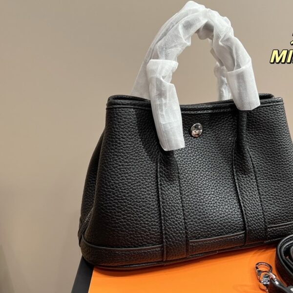 HERMES GARDEN PARTY MINI BLACK 24CM - Image 5