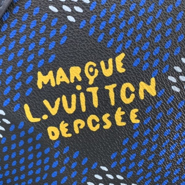 LOUIS VUITTON KEEPALL BANDOULIÈRE 50 DAMIER HERITAGE BLUE 50CM N40861 - Image 7