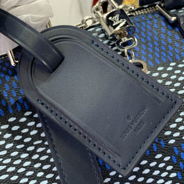 LOUIS VUITTON KEEPALL BANDOULIÈRE 50 DAMIER HERITAGE BLUE 50CM N40861 - Image 8
