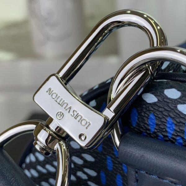 LOUIS VUITTON KEEPALL BANDOULIÈRE 50 DAMIER HERITAGE BLUE 50CM N40861 - Image 9