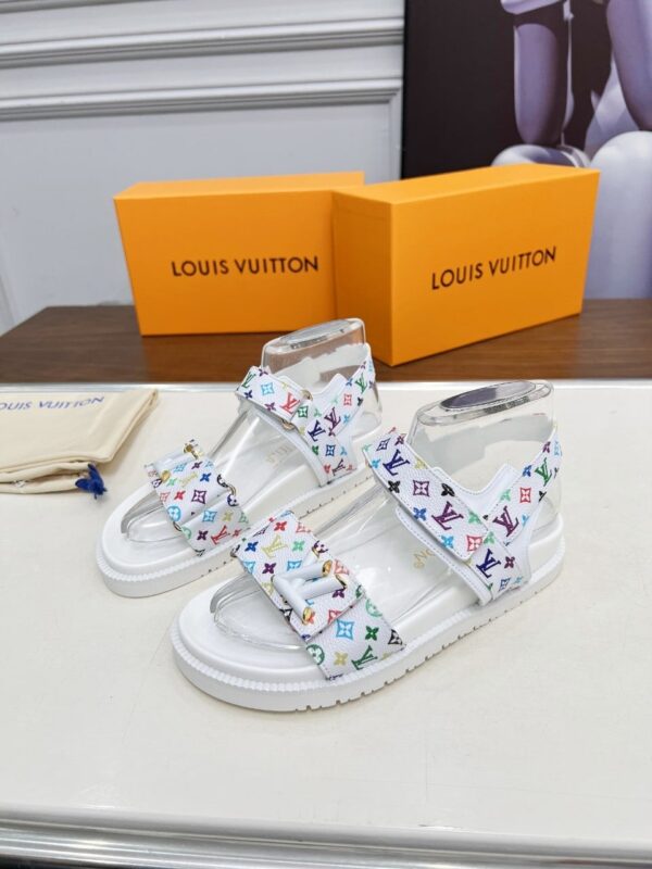 LOUIS VUITTON X MURAKAMI LV SUNSET FLAT COMFORT SANDAL WHITE 1AGXEQ - Image 8