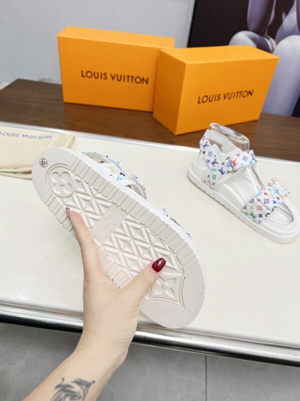 LOUIS VUITTON X MURAKAMI LV SUNSET FLAT COMFORT SANDAL WHITE 1AGXEQ - Image 3