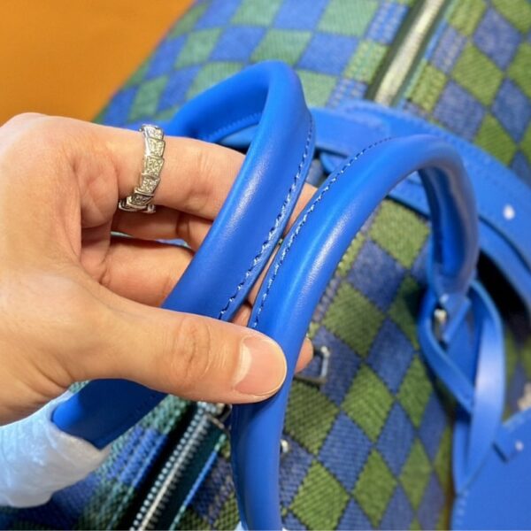 LOUIS VUITTON KEEPALL BANDOULIÈRE BLUE GREEN 45CM - Image 6