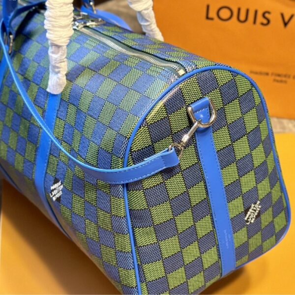LOUIS VUITTON KEEPALL BANDOULIÈRE BLUE GREEN 45CM - Image 7