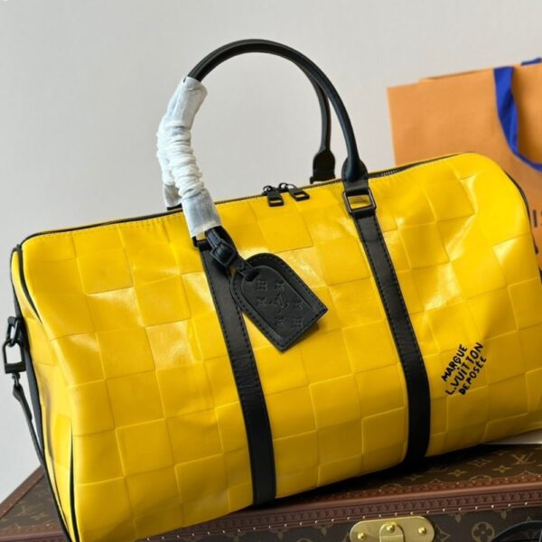 LOUIS VUITTON KEEPALL BANDOULIÈRE 50 YELLOW 50CM M25019 - Image 2