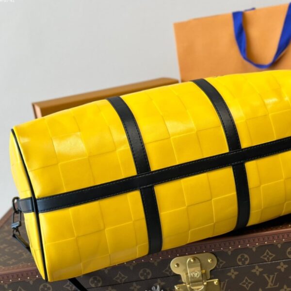 LOUIS VUITTON KEEPALL BANDOULIÈRE 50 YELLOW 50CM M25019 - Image 4