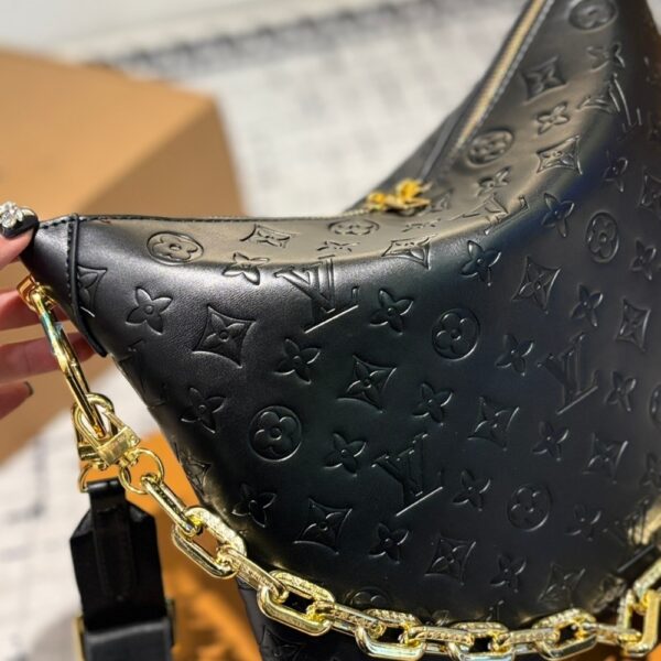 LOUIS VUITTON COUSSIN HOBO MM BLACK 30CM M21260 - Image 6